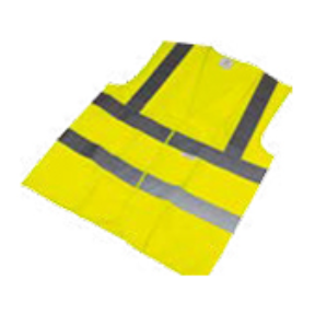 Yellow High-Visibility Safety Vest 100% Polyester Fabric with 5cm Reflective Tape, EN471 Class 2 Certified, Durable Work Vest for Outdoor Safety, Construction, Roadwork